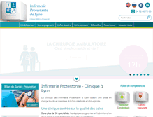 Tablet Screenshot of infirmerie-protestante.com